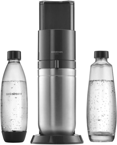 SodaStream DUO výrobník sody,  mechanický,  plastová láhev,  skleněná láhev,  bombička s CO2