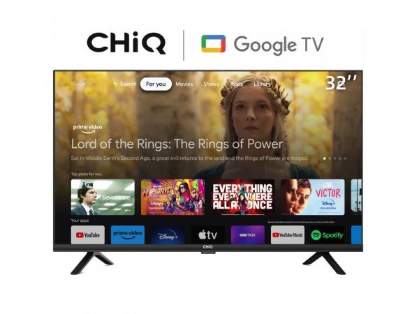 CHiQ L32H7G TV 32",  HD,  smart,  Google TV,  dbx-tv,  Dolby Audio,  Frameless4