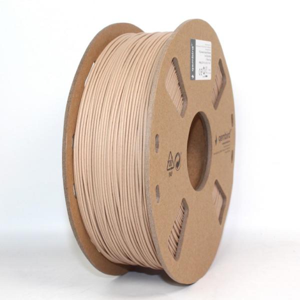 GEMBIRD Tisková struna (filament) PLA,  1, 75mm,  1kg,  přírodní dřevo