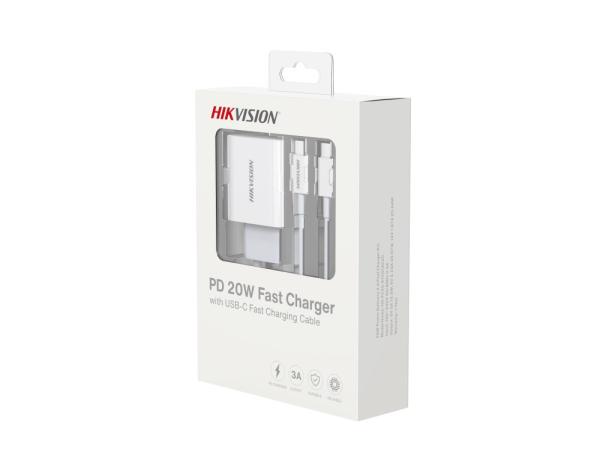 HIKVISION kabel USB-C + adaptér USB-C Fast Charging,  20W,  1m3