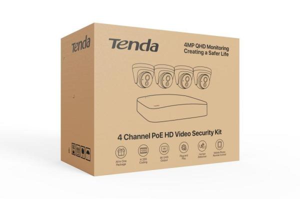 Tenda K4P-4CR Video PoE Security Kit 4MP4