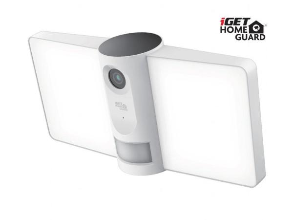 iGET HOMEGUARD HGFLC890 - Wi-Fi venkovní IP FullHD kamera s LED osvětlením,  bílá