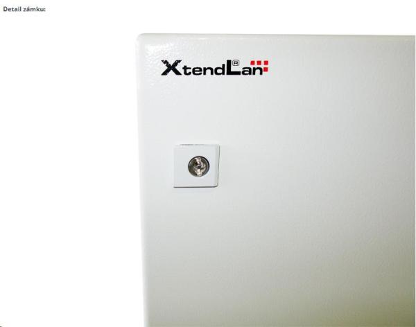 XtendLan 19" univerzální rozvaděč s montážní deskou,  krytí IP66,  šířka 380mm,  hloubka 210mm,  výška 600mm,  šedý6