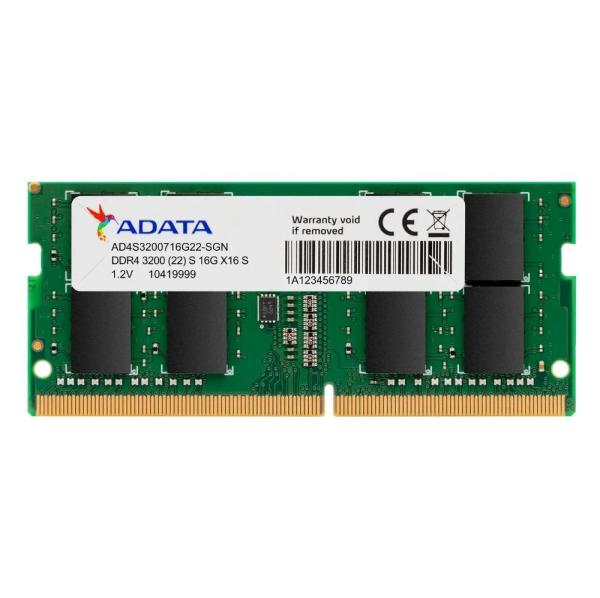 ADATA SODIMM DDR4 16GB 3200MHz 512x8,  Premier Single Tray