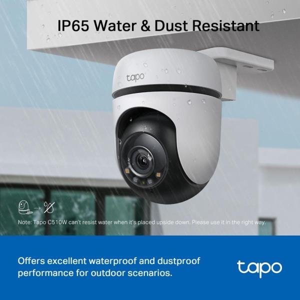 TP-Link Tapo C510W venkovní-outdoor kamera,  (3MP,  PTZ,  2K 1296p,  WiFi,  IR 30m,  micro SD card)4