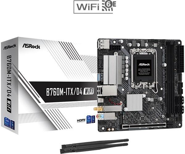 BAZAR - ASRock MB Sc LGA1700 B760M-ITX/D4 WiFi, Intel B760, 2xDDR4, 1xDP, 1xHDMI, mATX - Po opravě (Komplet)