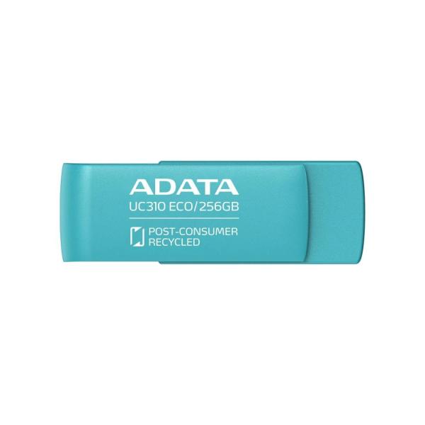 ADATA Flash Disk 256GB UC310E ECO,  USB 3.2 ,  modrá0