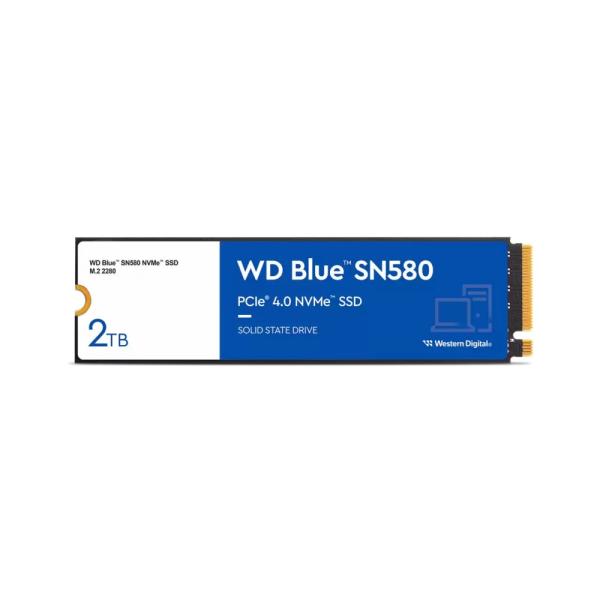 WD BLUE SSD NVMe 2TB PCIe SN580, Gen4 ,  (R:4150,  W:4150MB/ s)