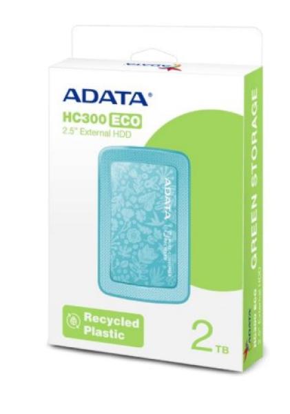 ADATA Externí HDD 2TB 2, 5" USB 3.2 AHC300E,  ECO Green1