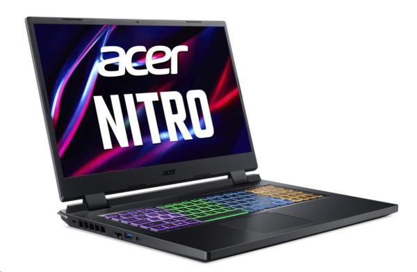 ACER NTB Nitro 5 (AN517-55-52KK),  i5-12450H, 17, 3" FHD IPS, 16GB, 1TB SSD, NVIDIA GeForce RTX 4060, Linux, Black1