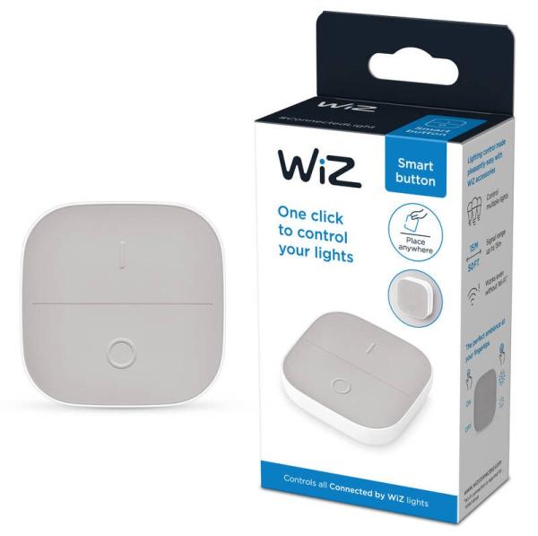 PHILIPS WiZ Portable Button šedé/ bílé - spínač