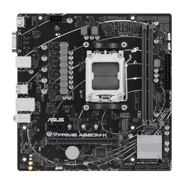 ASUS MB Sc AM5 PRIME A620M-K,  AMD A620,  2xDDR5,  1xHDMI,  1xVGA,  mATX