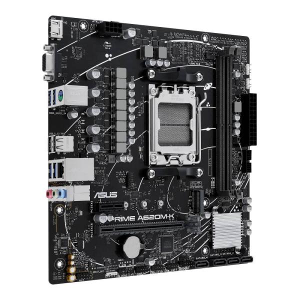 ASUS MB Sc AM5 PRIME A620M-K,  AMD A620,  2xDDR5,  1xHDMI,  1xVGA,  mATX2