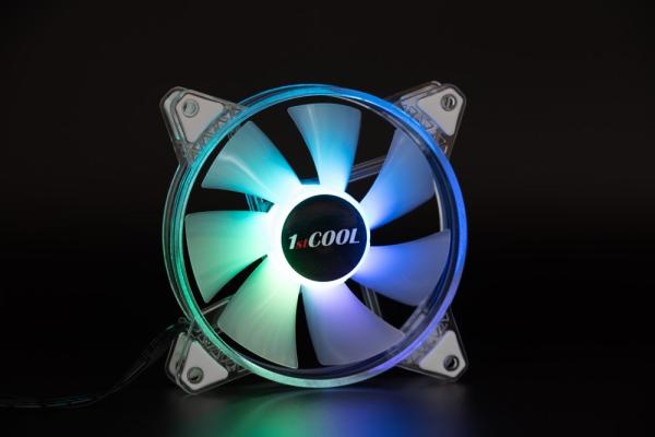 1stCOOL Ventilátor AURA EVO CRYSTAL,  120mm,  ARGB3