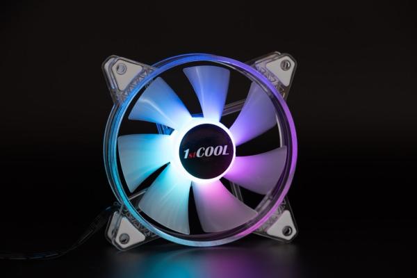 1stCOOL Ventilátor AURA EVO CRYSTAL,  120mm,  ARGB2