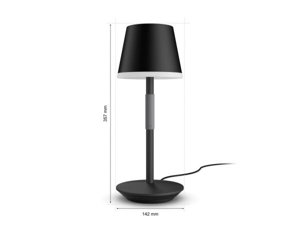 Philips Hue Go přenosná stolní lampička černá3
