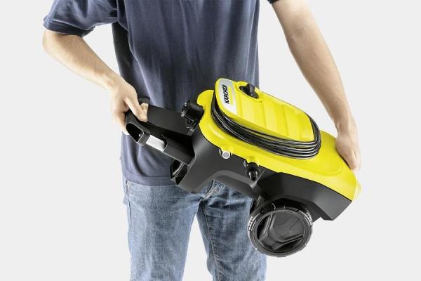 Karcher K 4 Compact vysokotlaký čistič,  1800 W,  mobilní,  130 bar,  420 l/ h,  rotační tryska,  integrovaný vodní filtr2