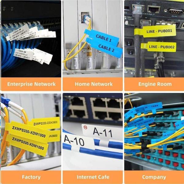 Niimbot štítky na kabely RXL 12, 5x109mm 65ks Yellow pro D11 a D1102