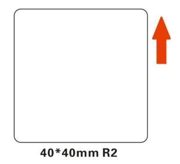 Niimbot štítky R 40x40mm 180ks White pro B21,  B21S,  B3S,  B1