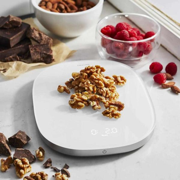 ZWILLING digitální kuchyňská váha,  Li-ion baterie,  USB napájení,  sklo,  stříbrná - Enfinigy4