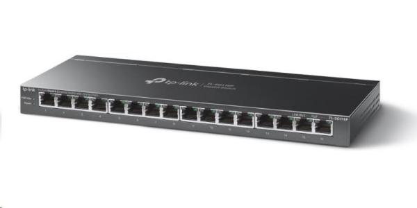 TP-Link switch TL-SG116P (16xGbE, 16xPoE+, 120W, fanless)0