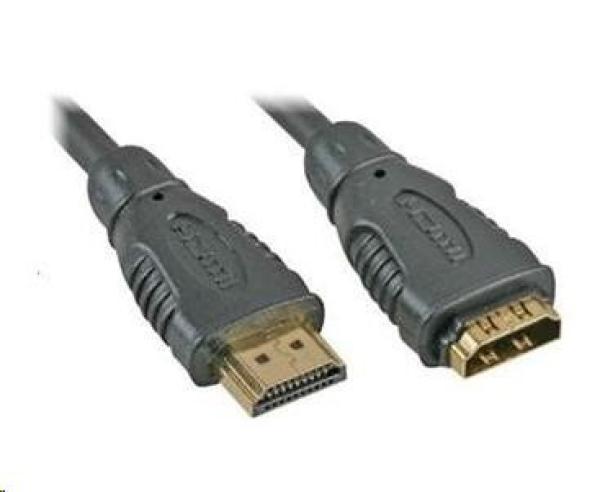 PREMIUMCORD Predlžovací kábel HDMI na HDMI 2 m,  pozlátené konektory