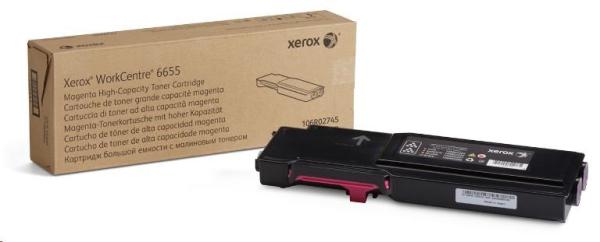Xerox toner pre WorkCentre 6655 vysokokapacitná purpurová kazeta (7500str,  purpurová)