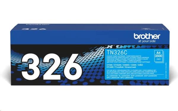 Toner BROTHER TN-326C Laserový spotrebný materiál - 3500 strán za minútu - pre DCP-L8450CDW