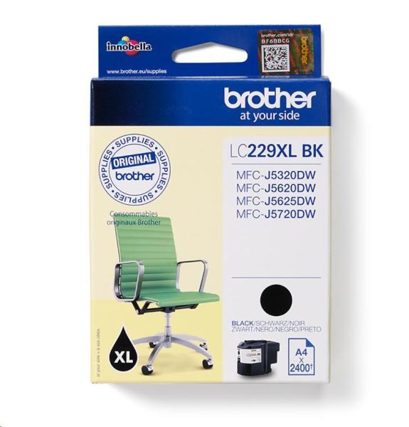 Atramentový spotrebný materiál BROTHER INK LC-229XLBK