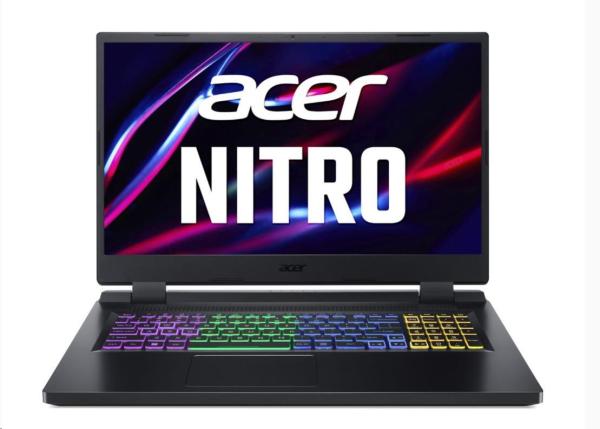 ACER NTB Nitro 5 (AN517-55-54GF), i5-12450H, 17, 3" FHD, 16GB, 1TB SSD, NVIDIAGeForce RTX 4050, W11H, black