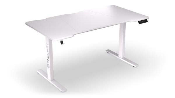 Endorfy herní stůl Atlas L electric OWH /  150cm x 78cm /  nosnost 80 kg /  elektricky výškově stavitelný (73-120cm) /  bílá