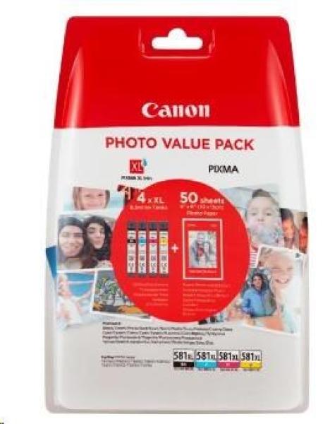 Canon CARTRIDGE CLI-581XL BK/ C/ M/ Y PHOTO VALUE