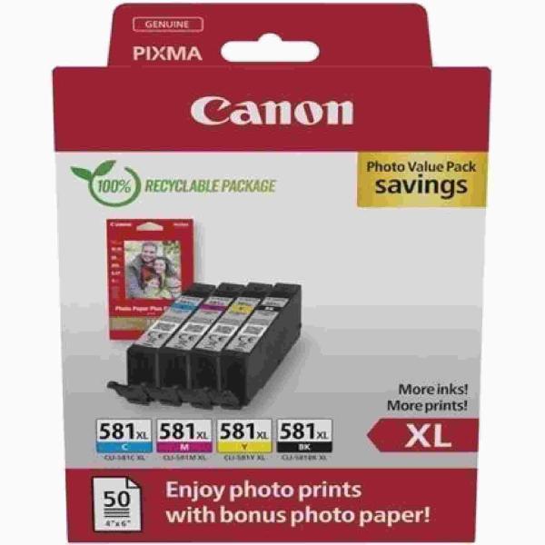 Canon CARTRIDGE CLI-581XL BK/ C/ M/ Y PHOTO VALUE1