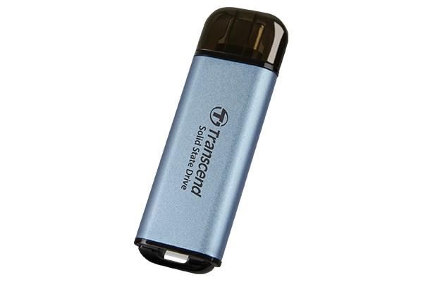 TRANSCEND Externí SSD ESD300C 1TB,  External SSD,  USB 10Gbps,  Type C,  stříbrná1