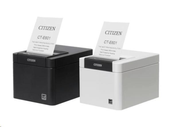 Citizen CT-E601,  USB,  USB Host,  8 dots/ mm (203 dpi),  cutter,  white