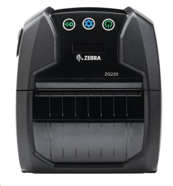 Zebra ZQ220 Plus,  8 dots/ mm (203 dpi),  CPCL,  USB,  BT,  NFC,  black