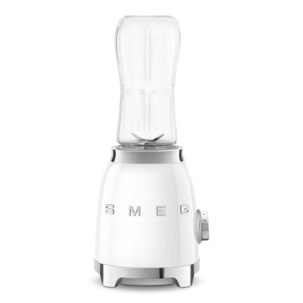 Smeg PBF01WHEU mini mixér,  300 W,  2 programy,  22000 RPM,  nerezové dvojité ostří,  bílý