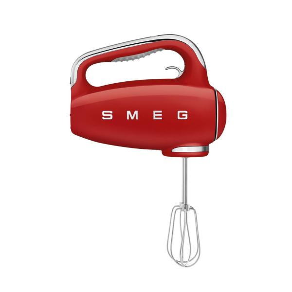 Smeg HMF01RDEU ruční mixér, 250 W, 9 programů, časovač, turbo, elektronický tempomat, červený7