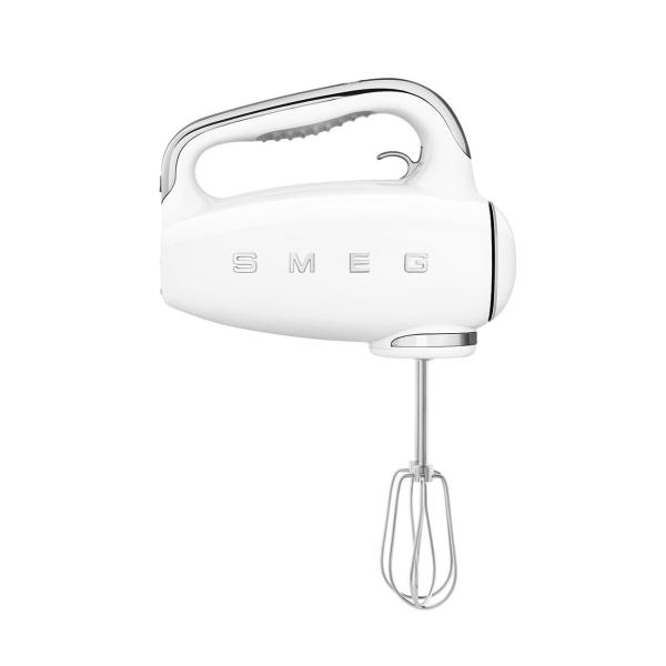 Smeg HMF01WHEU ruční mixér, 250 W, 9 programů, časovač, turbo, elektronický tempomat, bílý0