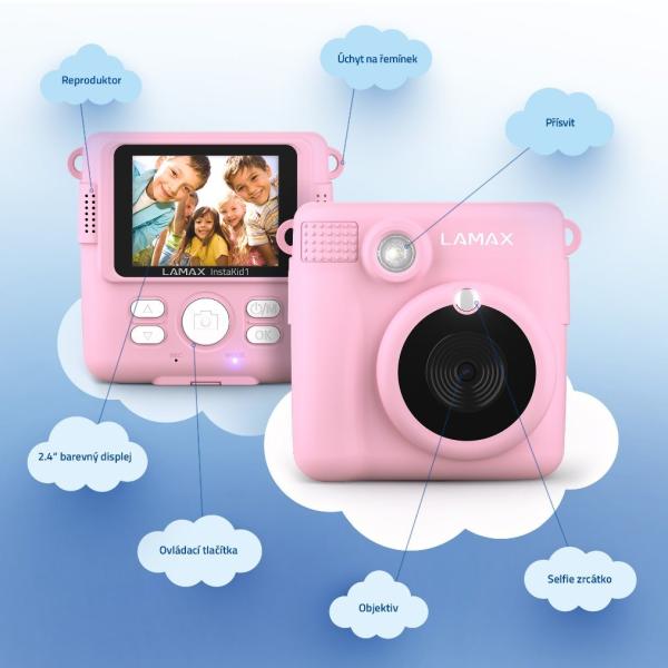 LAMAX InstaKid1 Pink3