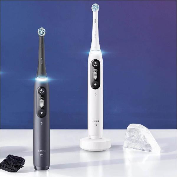 Oral-B iO Series 7 Duo Black Onyx & White Alabaster set elektrických zubních kartáčků,  5 režimů,  AI,  časovač6