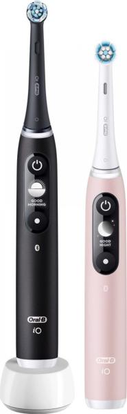 Oral-B iO Series 6 Duo Black & Pink Sand set elektrických zubních kartáčků,  5 režimů,  AI,  časovač0