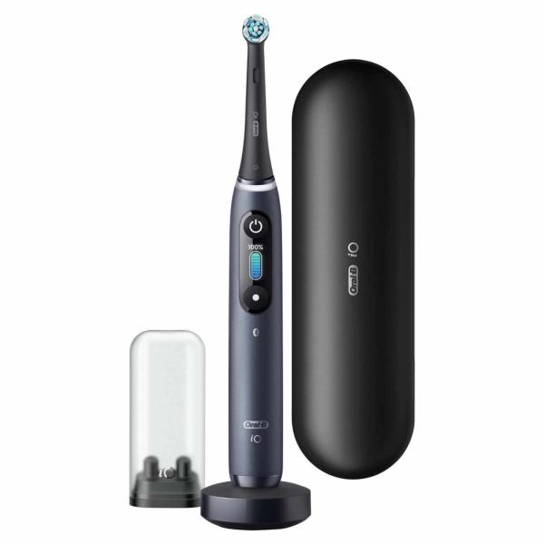 Oral-B iO Series 8 Black Onyx elektrický zubní kartáček, magnetický, 6 režimů, časovač, tlakový senzor, pouzdro, černý1