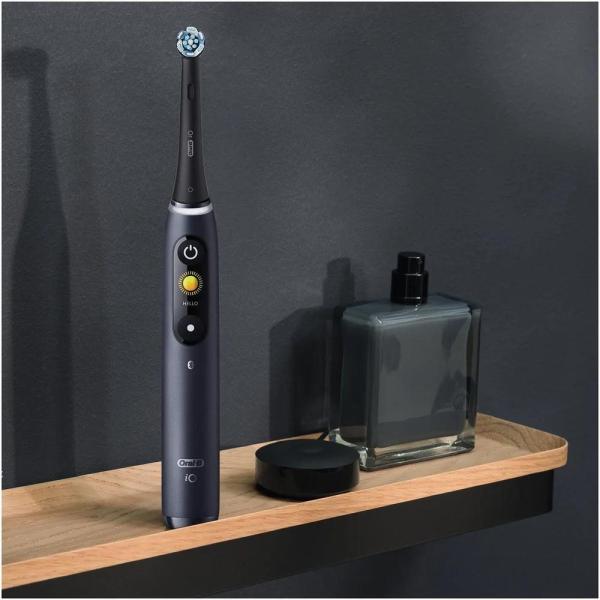 Oral-B iO Series 8 Black Onyx elektrický zubní kartáček, magnetický, 6 režimů, časovač, tlakový senzor, pouzdro, černý3