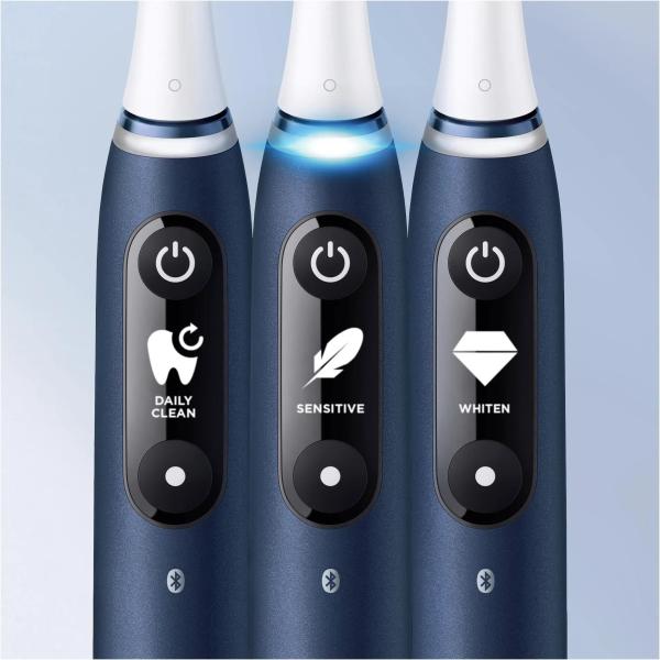 Oral-B iO Series 7 Sapphire elektrický zubní kartáček,  5 režimů,  cestovní pouzdro,  rychlonabíjecí stanice4
