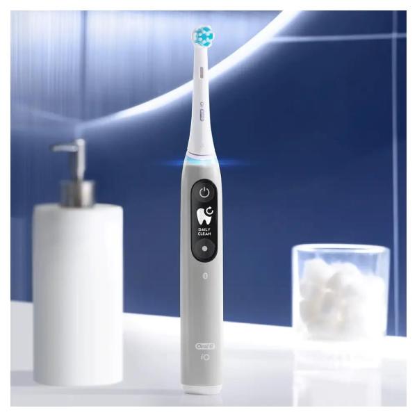 Oral-B iO Series 6 Grey Opal elektrický zubní kartáček,  magnetický,  5 režimů,  tlakový senzor,  AI,  pouzdro4