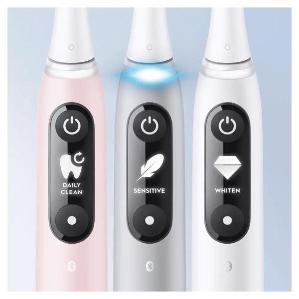Oral-B iO Series 6 Grey Opal elektrický zubní kartáček,  magnetický,  5 režimů,  tlakový senzor,  AI,  pouzdro1
