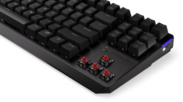 Endorfy herní klávesnice Thock TKL Wireless Red/  bezdrátová /  USB /  red switch /  mechanická /  CZ layout /  černá RGB3