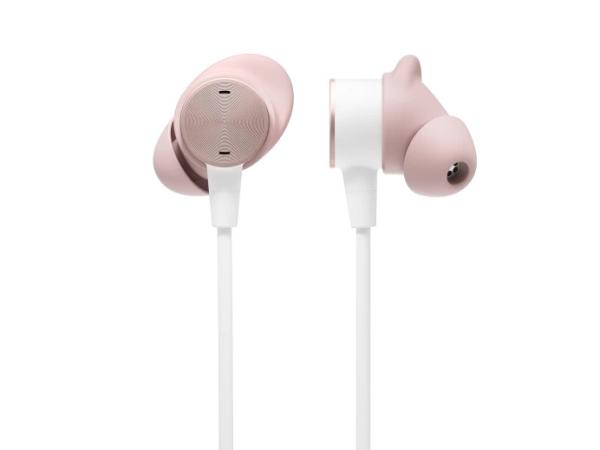 Logitech sluchátka Zone wired Earbuds,  drátové,  růžová1