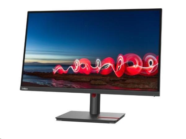 LENOVO LCD ThinkVision T27h-30- 27", IPS, mat, 16:9, 2560 x 1440, 178/ 178, 4/ 6ms, 350cd/ m2, 1000:1, DP, HDMI, PIVOT, VESA, 3Y1